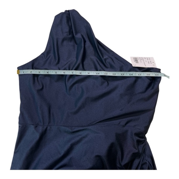 CYNTHIA & SAHAR PORTIA STYLE CS104 One Shoulder Mermaid Gown Midnight Navy - Picture 9 of 16